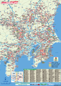 ゴルフ場関東近県マップ